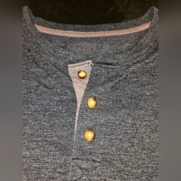 (2)Mens XXL Levis Long Sleeve Blue & Gray Henley Shirts - Picture 14 of 16